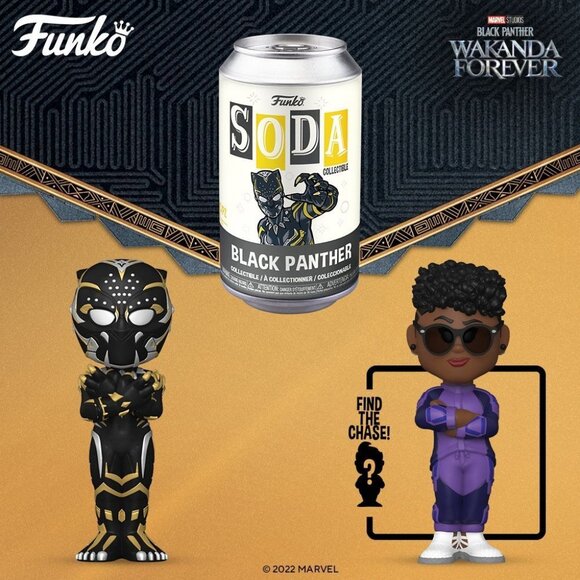 Funko Vinyl Soda Black Panther Wakanda Forever - Picture 1 of 2